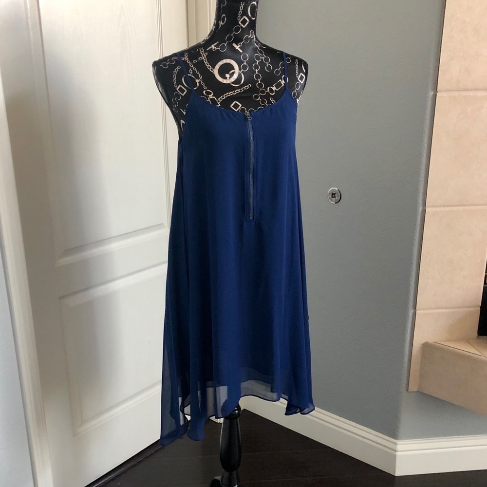 🆕 Navy zipper tank dress